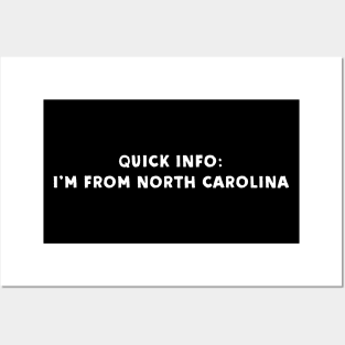 North Carolina Cool & Funny Posters and Art